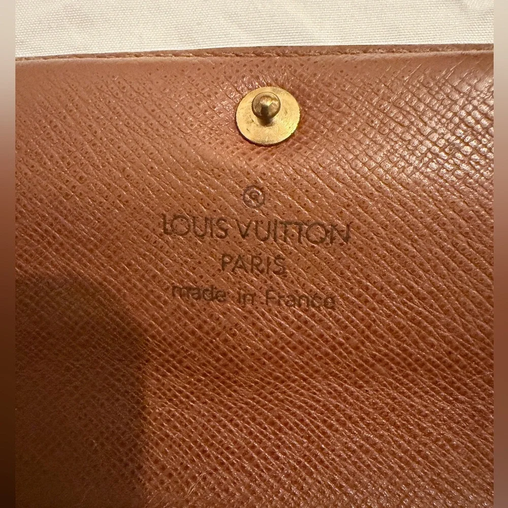 Louis Vuitton authentic vintage monogram envelope wallet clutch LV